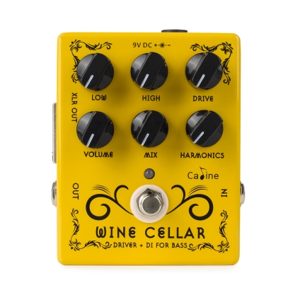 Педаль эффектов для электрогитары и бас-гитары Caline CP-60 Wine Cellar Bass Overdrive + DI box-2
