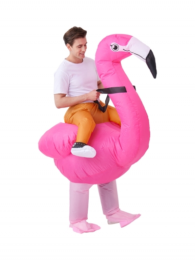 Надувной карнавальный костюм Всадник на фламинго FZ1666-1