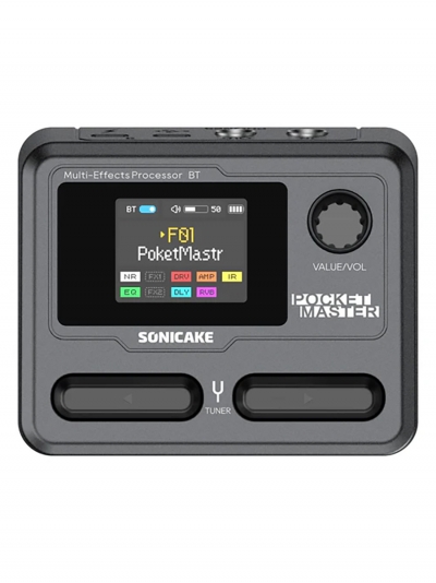 Портативная мульти гитарная педаль эффектов Sonicake Pocket Master-4